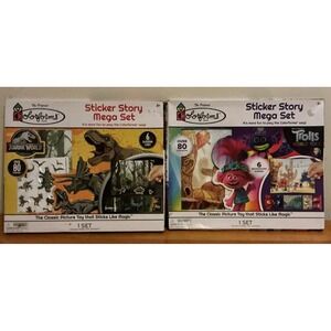 Colorforms Jurassic‎ World And Trolls World Tour Sticker Story Mega Set